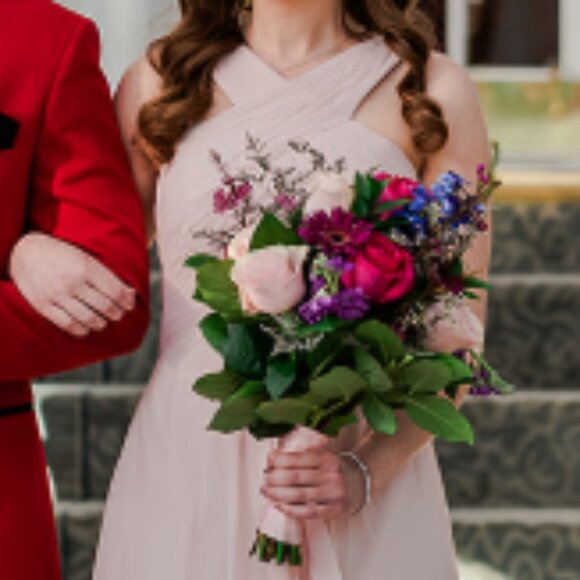 Azazie Kaleigh Blushing Pink - Picture 2 of 3